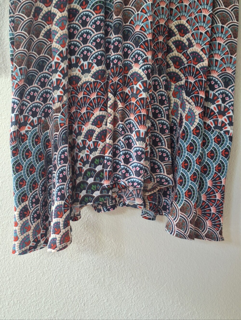 Anthropologie Maeve Monaco Empire Fan Print Boho Smocked Dress Women’s Size M - Picture 5 of 6